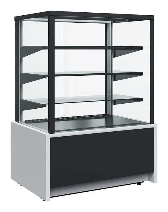 Витрина холодильная KC70 VM 0,6-1 LIGHT 9006-9005 (ВХСв-0,6д Carboma Cube ТЕХНО)