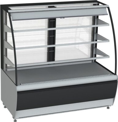 Витрина холодильная Carboma K70 VM 0,6-2 STANDARD 9006-9005 (открытая)
