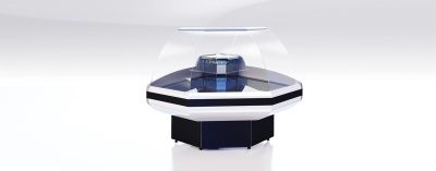 Прилавок Gamma КНП OC (угол внеш., с боковинами) GAMMA-2 G КНП OC90 CRYSPI