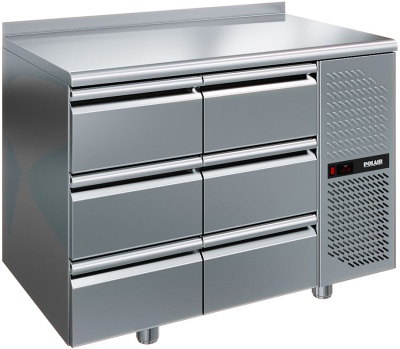 Стол холодильный POLAIR TM2GN-33-G с бортом