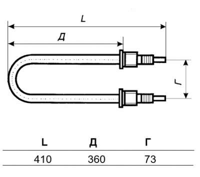 ТЭН 79А13/2,5Р220