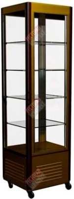 Витрина кондитерская Carboma D4 VM 400-1 (R400C Люкс) (0430 INOX)