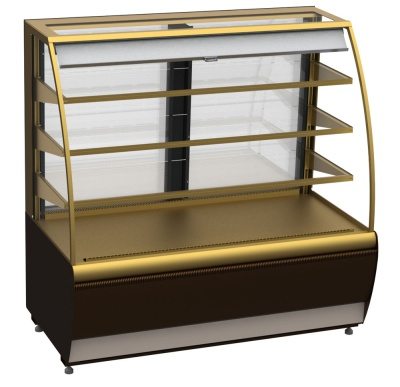 Витрина холодильная Carboma K70 VM 1,3-2 STANDARD цвет по схеме (открытая) (стандарт)