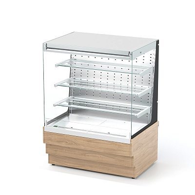 Витрина кондитерская холодильная открытая пристенная (3 полки) RKC21A POL Crystal 950x700x1320мм REFETTORIO