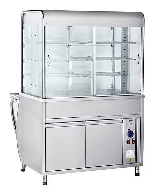 Прилавок-витрина тепловой ПВТ-70М (1120 мм)