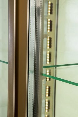 Витрина кондитерская Carboma D4 VM 800-1 (R800C Люкс) (индивидуальное исполнение 2 дв,стекл полки)